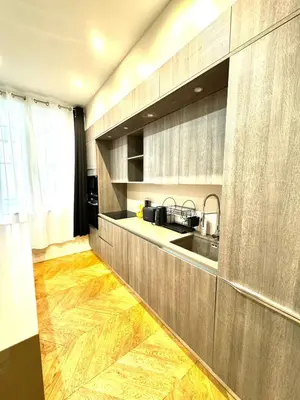 Cuisine ou kitchenette dans l'établissement Appartements Auteuil Paris 16