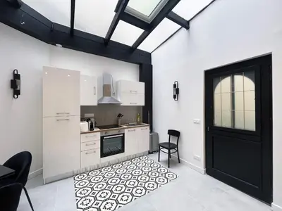 Cuisine ou kitchenette dans l'établissement 08 - Design Flat Republique