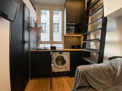 Cuisine ou kitchenette dans l'établissement Studio au cœur de paris