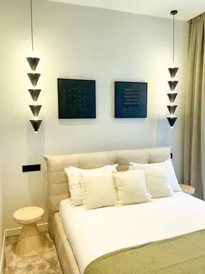 Un ou plusieurs lits dans un hébergement de l'établissement Urban Flat 197 - Prestige Saint Honore