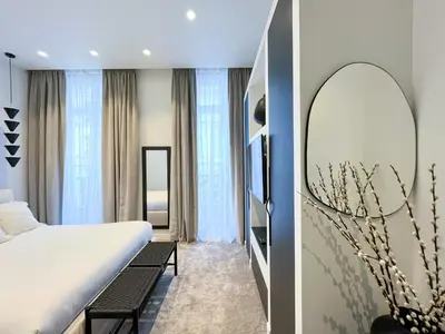 Un ou plusieurs lits dans un hébergement de l'établissement Urban Flat 197 - Prestige Saint Honore
