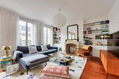 Coin salon dans l'établissement Charming Property with Open Views