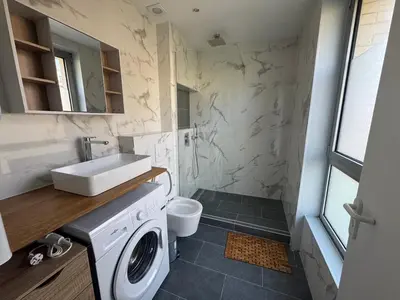 Salle de bains dans l'établissement studio neuf Palais des Congrès Porte Maillot 20