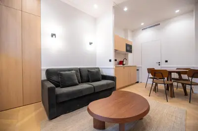 Coin salon dans l'établissement Austerlitz-Bastille Residence