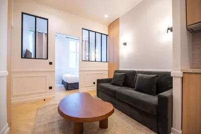 Coin salon dans l'établissement Austerlitz-Bastille Residence