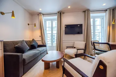 Coin salon dans l'établissement Relax in Paris XII