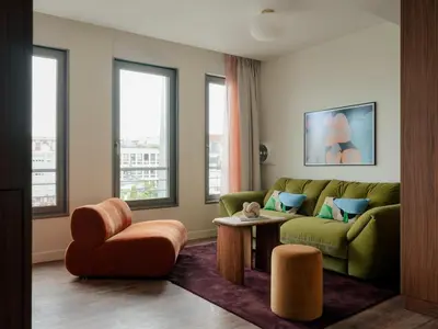 Coin salon dans l'établissement Edgar Suites Levallois - Anatole France