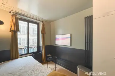 Télévision ou salle de divertissement dans l'établissement Flexliving - Studio - Manuel