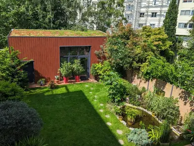 Jardin de l'établissement Chambre-Salon avec Terrasse sur Jardin