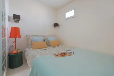 Un ou plusieurs lits dans un hébergement de l'établissement Apartment Balcony Paris 16 Auteuil, Parc Des Princes