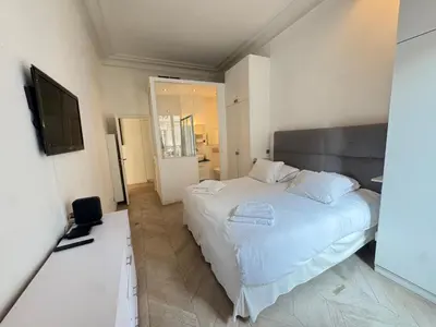 Un ou plusieurs lits dans un hébergement de l'établissement Luxury appartement 165m2 Paris 16 Victor Hugo Etoile AC