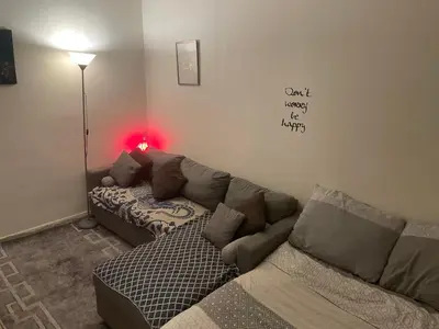 Coin salon dans l'établissement Appartement Montrouge
