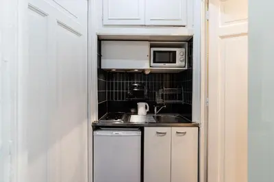 Cuisine ou kitchenette dans l'établissement Appartement Champs Elysées