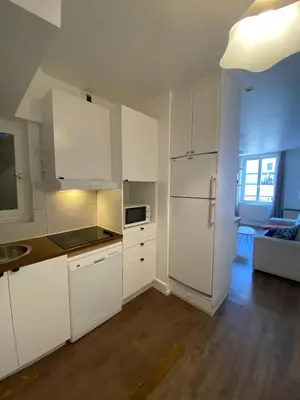 Cuisine ou kitchenette dans l'établissement Au cœur du marais, centre de Paris
