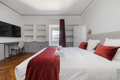 Un ou plusieurs lits dans un hébergement de l'établissement Luxury apartments - Avenue Montaigne