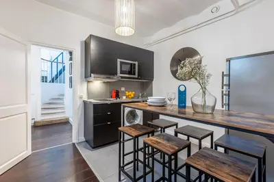 Cuisine ou kitchenette dans l'établissement Sweett - Friedland