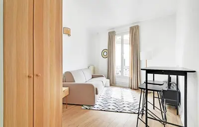 Un ou plusieurs lits dans un hébergement de l'établissement MyKeypers - Lovely Studio 2P - Malakoff 12