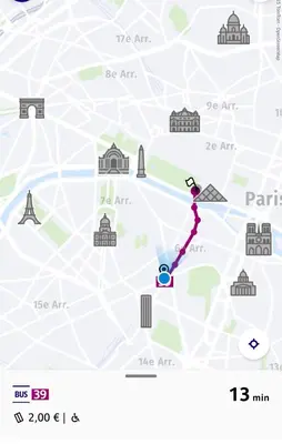 Plan de l'établissement Plein Centre Charmant et Lumineux