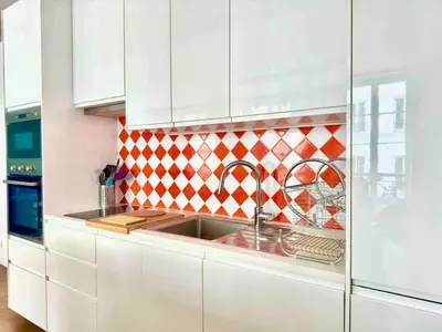 Cuisine ou kitchenette dans l'établissement Spacious 4P Apartment Madeleine Department Stores
