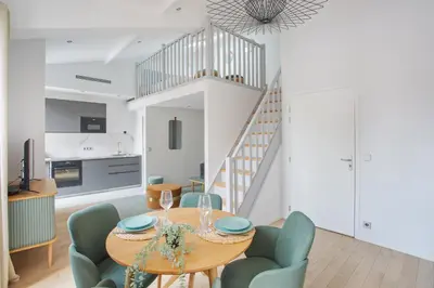 Cuisine ou kitchenette dans l'établissement Appartement lumineux dans Paris - Climatisé