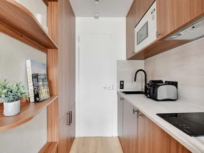 Cuisine ou kitchenette dans l'établissement Lovely Studio with AC - 2P - Invalides
