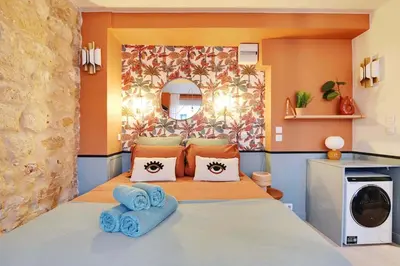 Un ou plusieurs lits dans un hébergement de l'établissement Cozy Studio in Saint-Germain-des-Prés - Fully equipped