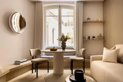 Coin salon dans l'établissement Rive 15 - Appartements Parisiens