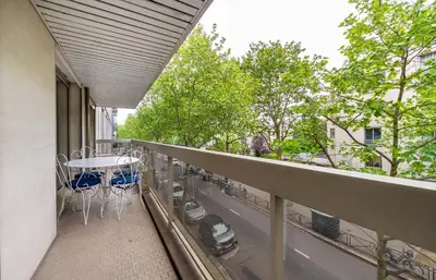 Balcon ou terrasse dans l'établissement Garden in Paris l Eiffel Tower 20 min by metro