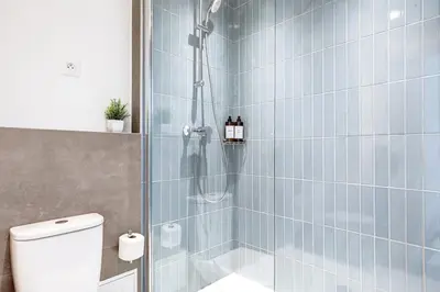 Salle de bains dans l'établissement Eiffel residence Augustin