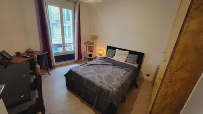 Un ou plusieurs lits dans un hébergement de l'établissement Beautiful 3-room, Porte Saint-Cloud, Paris