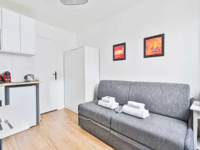 Coin salon dans l'établissement Cozy appartement -2P- Accor Arena Bercy