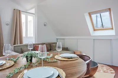 Plan de l'établissement Appartement climatisé 1BR Triangle d'Or