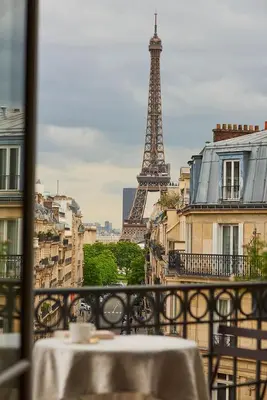 Balcon ou terrasse dans l'établissement NEW PARIS trocadero - EIFFEL TOWER