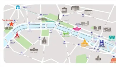 Plan de l'établissement NEW PARIS trocadero - EIFFEL TOWER
