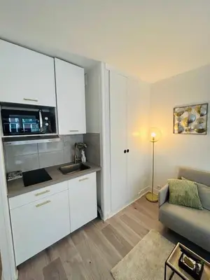 Cuisine ou kitchenette dans l'établissement Tour Eiffel Bir Hakeim 2