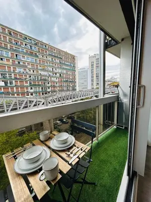 Balcon ou terrasse dans l'établissement Tour Eiffel Bir Hakeim 2