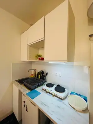 Cuisine ou kitchenette dans l'établissement Studio entre Issy et Pte de Versailles