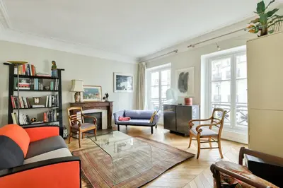 Coin salon dans l'établissement Chic Retreat, Central Marais