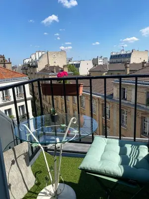 Balcon ou terrasse dans l'établissement Loft de luxe à deux pas du panthéon