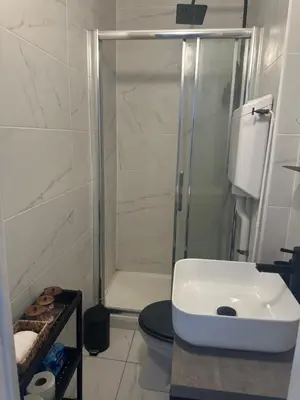 Salle de bains dans l'établissement Bel Appartement Paris 11