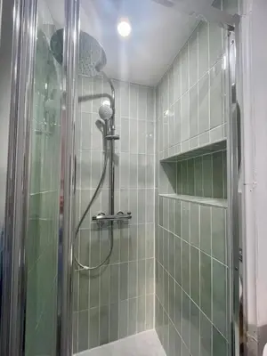 Salle de bains dans l'établissement Cozy renovated studio
