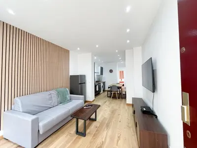Télévision ou salle de divertissement dans l'établissement Urban Flat 198 - Townhouse Basfroi