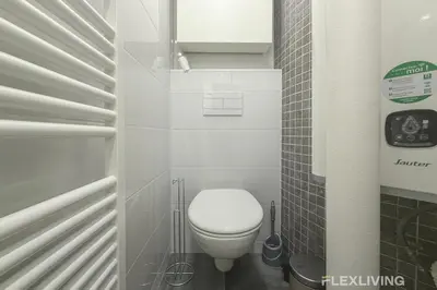 Salle de bains dans l'établissement Dans l'incontournable Montmartre T2 cosy & central