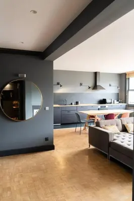 Cuisine ou kitchenette dans l'établissement Amazing appartements on Champs-Elysées