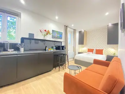 Coin salon dans l'établissement GuestReady - Warm and Stylish Nest in the 13th