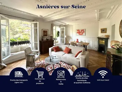 Plan de l'établissement Premium stay in Asnières, close to Paris