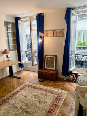 Coin salon dans l'établissement Luxury City Center Loft near champs elysees