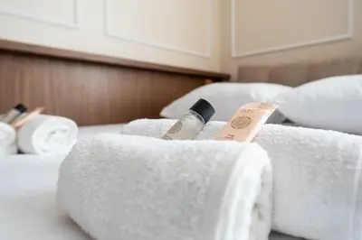 Un ou plusieurs lits dans un hébergement de l'établissement Mid term l Luxury and Cozy
