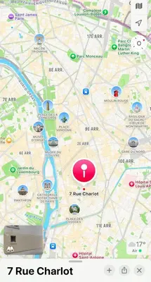 Plan de l'établissement Appartement chic et tendance au cœur du Marais vibrant