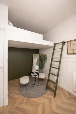 Plan de l'établissement Charmant studio à Pigalle